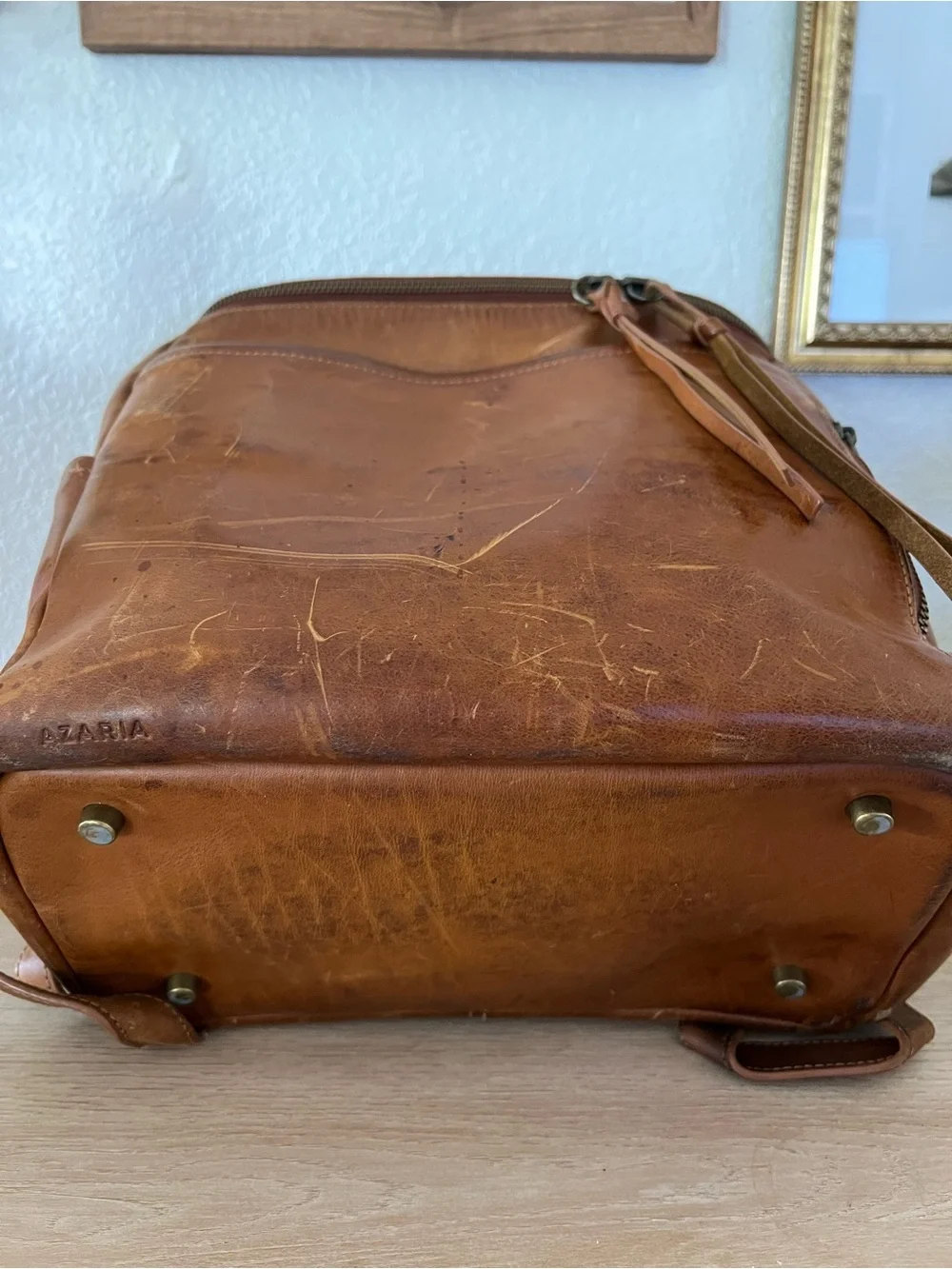Azaria Diaper Bag La Mère Luxe Leather Backpack Original